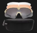 BLOC Lynx Ballistic Antifog Schutzbrille, Set mit 3 Linsen, FDE