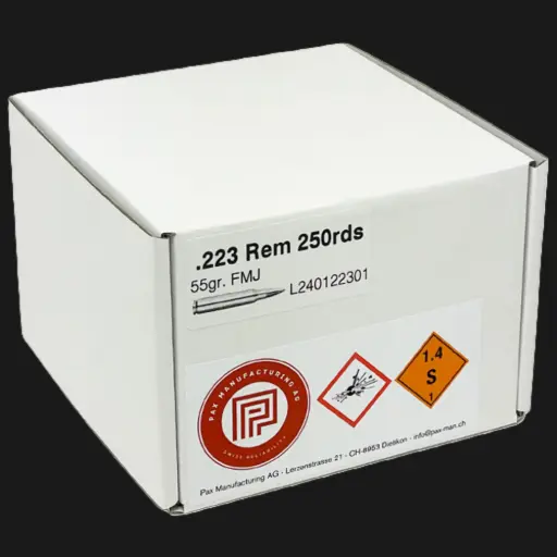 PAX MANUFACTURING, 223Rem, 55gr, 250 Schuss