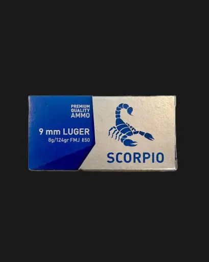 SCORPIO 9x19mm, 124gr, 50 Schuss